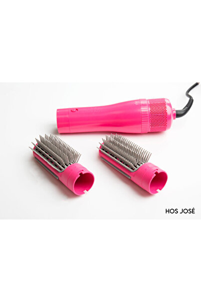 HOS JOSE Hot Air Brush Professional Styling Tool, Hot Pink