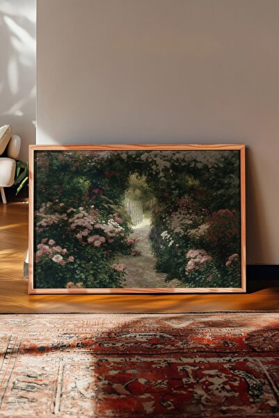 Postifull Vintage Painting, Wooden Framed Poster, Vintage Wall Decor