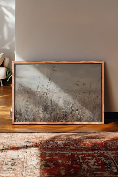 Postifull Vintage Painting, Wooden Framed Poster, Vintage Wall Decor