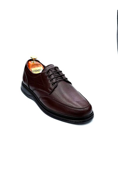 İYİSİNDEN SHOES Genuine Leather Men's Orthopedic Dad Shoes with Laces, Inner ...