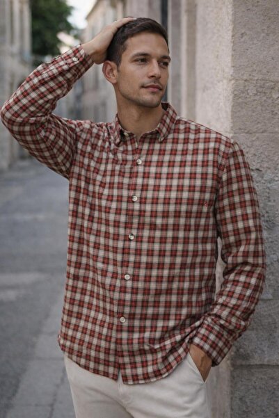 Valiberta Jacob Kareli 100% Cotton Relaxed Fit Casual Wear Plaid Men's Shirt ...