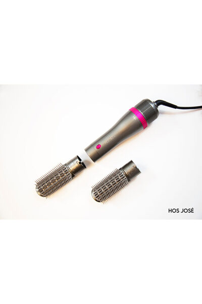 HOS JOSE Hot Air Brush Professional Styling, Silver Gray