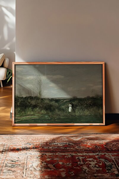 Postifull Vintage Painting, Wooden Framed Poster, Vintage Wall Decor