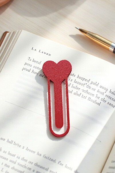 Lusida Design Kalp Tasarımlı Sevimli Minimalist ve Şık Okuma Hediyesi Kitap A...