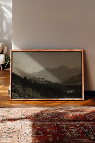 Postifull Vintage Painting, Wooden Framed Poster, Vintage Wall Decor