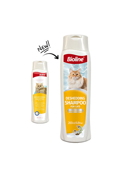 Bioline شامبو لإزالة الشعر الزائد للقطط 200 مل [الحجم - 200 مل]