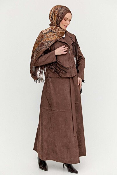 Setrms Süet Görünümlü Püsküllü Ceket