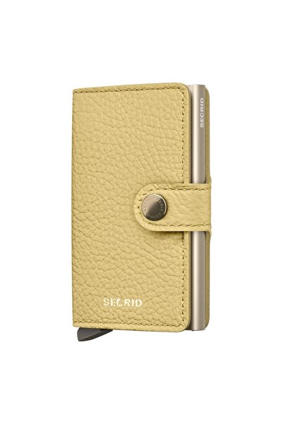 Secrid محفظة صغيرة الحجم من ميني ووليت بلون أصفر مع حامل بطاقات