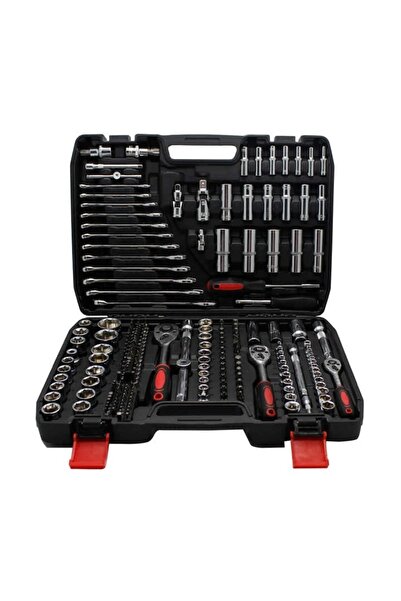 FOXMAG24 Σετ κλειδιών υποδοχής 216 τεμαχίων, θερμικά επεξεργασμένος χάλυβας χ...