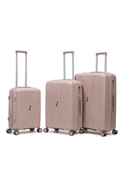 aventor Set troler AV105, polipropilenă, 1 bagaj de cabină și 2 bagaje de cal...