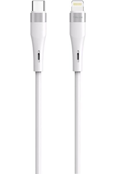 telux كابل HYPERX بقوة 27 واط من USB-C إلى Lightning، طوله 1.2 متر، مطلي بالس...