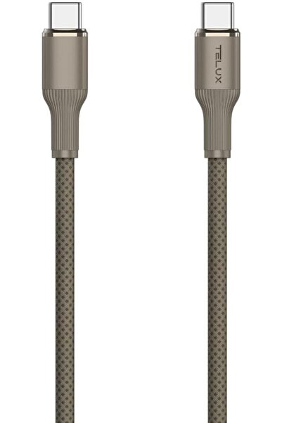 telux SWIFTX 60W USB-C to USB-C Charging Cable 1m, Nylon Braid, 10K+ Bend Lif...