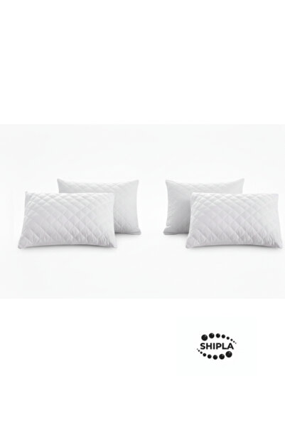 SHIPLA HOME 4 Pieces 50X70 cm Quilted Patterned Zippered Interlining Pillow P...