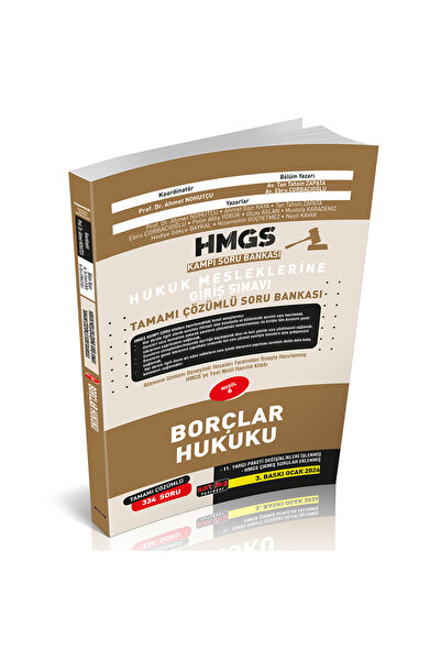 Savaş Yayınevi HMGS Kampı Borçlar Hukuku Soru Bankası Savaş Yayınları 2026
