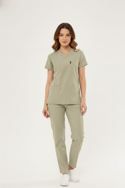 Class Üniforma Uniformă pentru tehnician medical bej, fără armă, material ela...