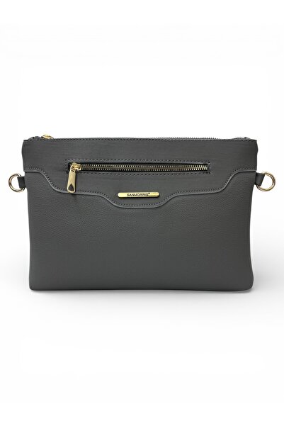 Sanmorris Portofoliu pentru femei din piele artificială, cu curea reglabilă p...