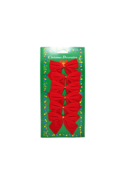 OEM Decorative bows, red, 6/set