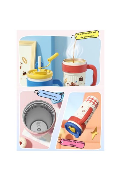 LITTLE ANGEL - Kids Water Bottle 750Ml | 316 Stainless Steel Straw Cup