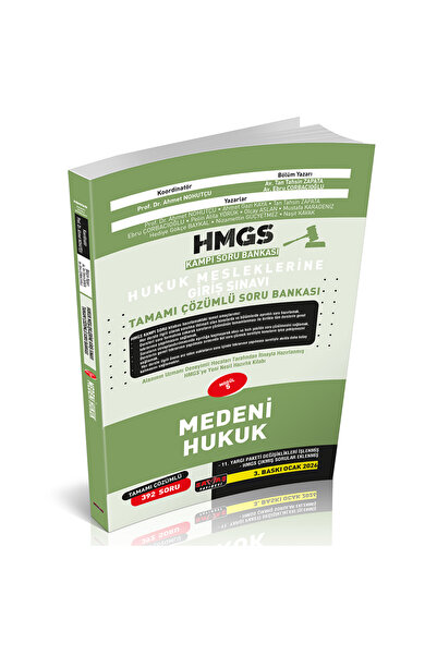 Savaş Yayınevi HMGS Kampı Medeni Hukuk Soru Bankası Savaş Yayınları 2026