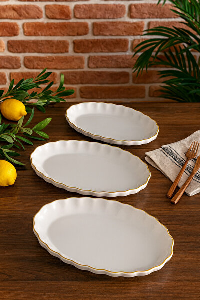 ŞURA MUTFAK طبق تقديم صغير متوسط الحجم من إنسي كايك، 3 قطع