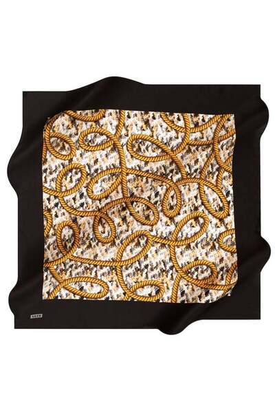 Aker Nostalji̇ Sura Silk Scarf 8523-311