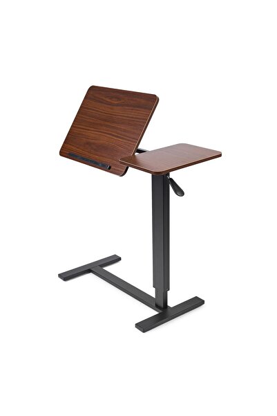 Onuvio Height Adjustable Side Table, 80x40 cm Split Top, Tilting & Foldable, ...