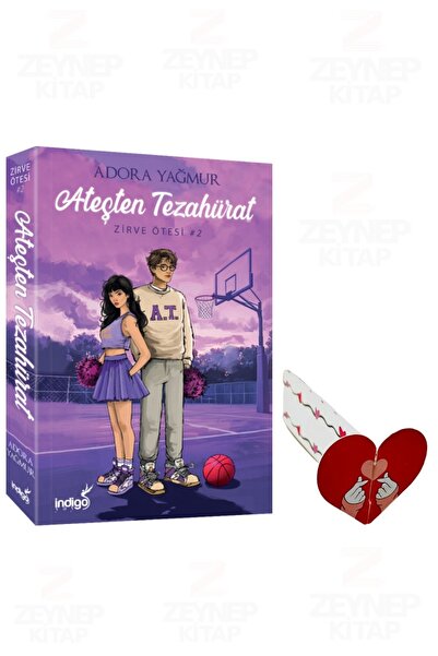 İndigo Kitap Ateşten Tezahürat(Karton Kapak)Özel Tasarım Kalp Ayraç Hediyeli
