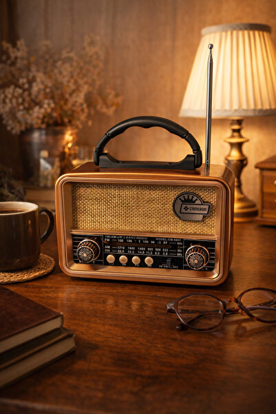 Atak Hediyelik Ahşap Nostaljik radyo şarjlı Bluetooth