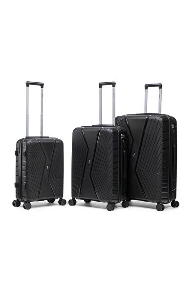 aventor Set troler AV105, polipropilenă, 1 bagaj de cabină și 2 bagaje de cal...