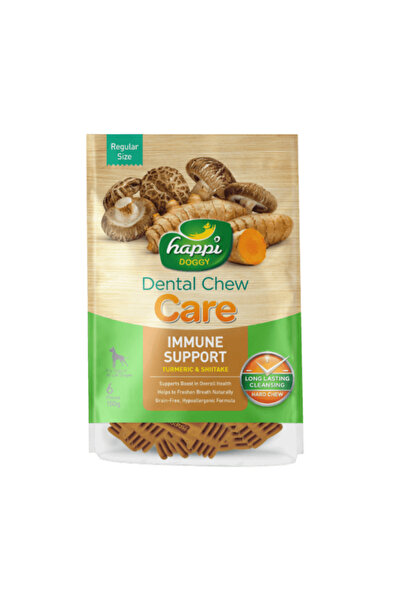 Happi Doggy Dental Chew Care-Immune Support-4" (6 pieces)-150g