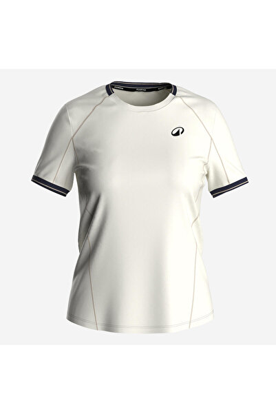 Decathlon تي شيرت تنس نسائي من Kuikma برقبة دائرية - أبيض - جاف