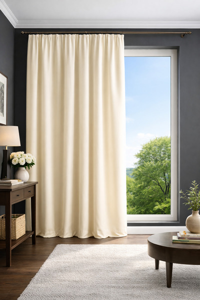 ESDEH Satin Sunshade Curtain – First Quality Satin Fabric - Professional Inst...