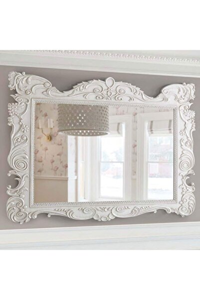 Dekordelisi Antik Avangarde Side Ayna Beyaz EN: 218 cm BOY: 155 cm