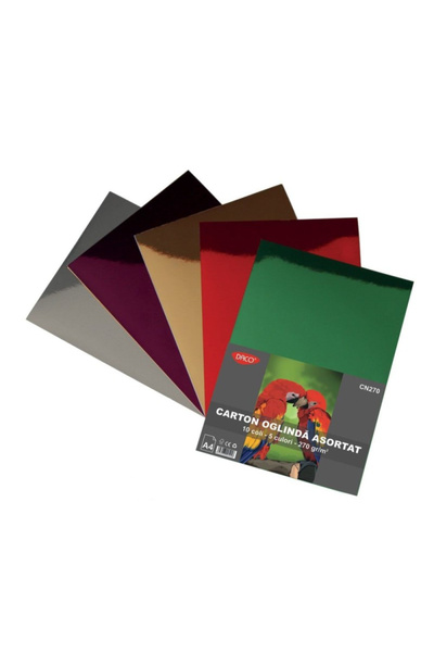 daço Carton oglinda A4 10 coli 5 cul 270g/mp