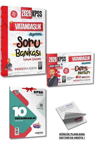 İndeks Akademi Emrah Vahap Özkaraca |2026 KPSS Vatandaşlık Akademisi Ders Not...