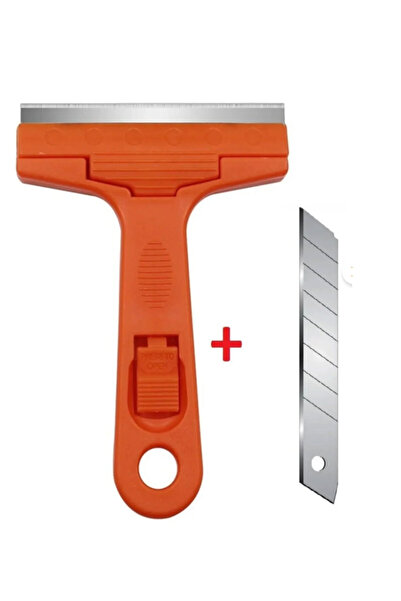 femy shop Plastik Cam Kazıma Aparatı + 25 jilet set