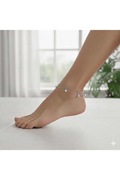 Shiklik Reflect Your Style with Chic Pearl Chain Women's Foot Anklet
