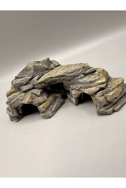 14X5 CM Sürüngen ve Kemirgenler İçin Teraryum Dekor, Saklanma Tırmanma Alanı (%100 EL BOYAMASI