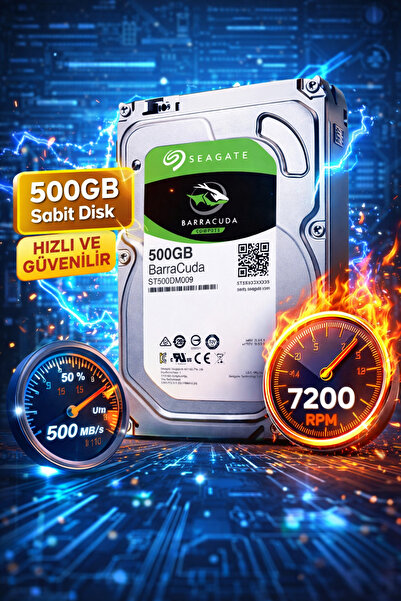 DİSK BANK 500 gb barracuda 500gb 7200 rpm 3.5’’ 64MB sata 3 sabit hard disk- ...