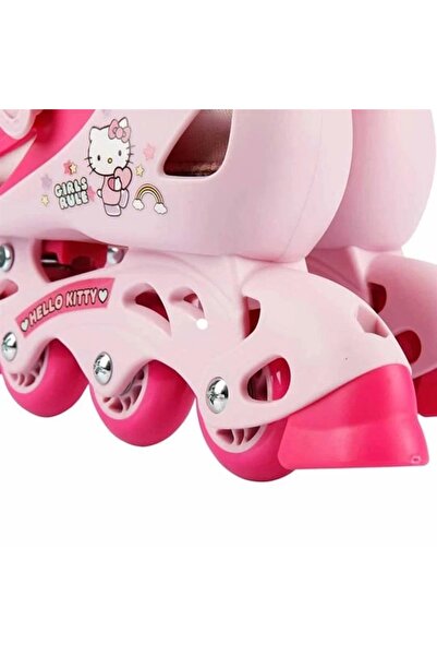 FeyzaDesign Renkli Hello Kitty 4 Teker Paten, 34-37 Numara, Eğlenceli ve Raha...