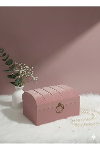Duru Çeyiz Sandıkları Lüks Kadife Makyaj Sandığı