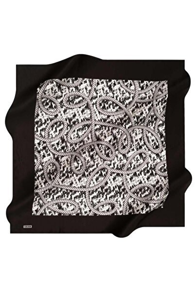 Aker Nostalji̇ Sura Silk Scarf 8523-312