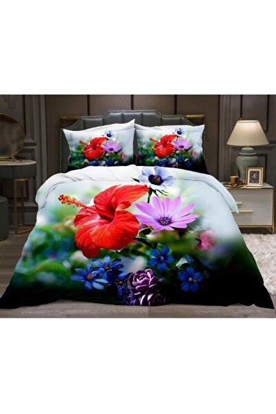 SOHA 4-PIECE 3D SATIN COTTON LINEN