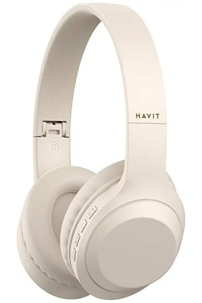 Havit Căști wireless H628BT, pliabile, Bluetooth 5.1, bej