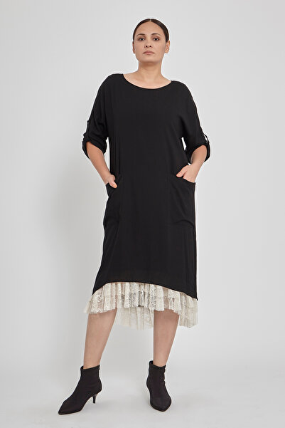 VERDA Lace Detailed Evening Dress