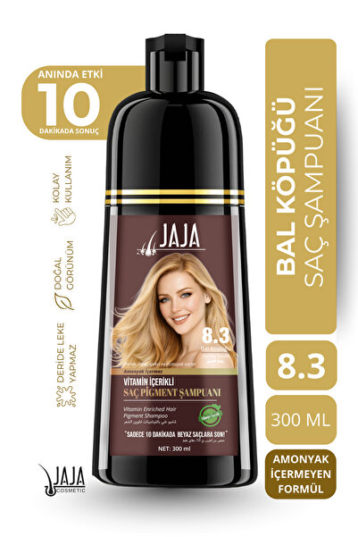 Jaja Bal Köpüğü (Honey Foam) Saç Pigment Şampuanı 8.3 | 300 ML & Vitamin İçer...