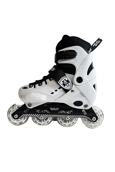 FeyzaDesign Işıklı Metal Gövde Profesyonel Silikon Tekerli Pateni Çanta Seti