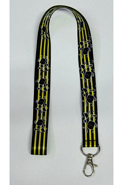 Class Üniforma Neck Lanyard |   Cat-Fishbone Patterned Health and Corporate Use