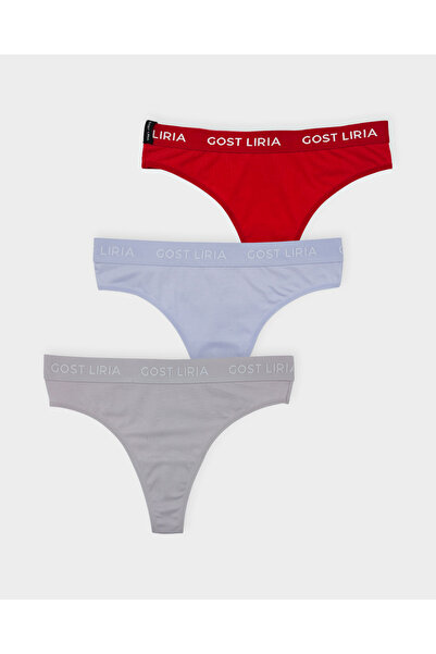 GOST LİRİA Everyday Kadın String Külot 3 lü Paket - Çok Renkli