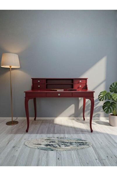 Gazzini Furniture Crown Fransız Still Raflı Ahşap Çalışma Masası 80x125